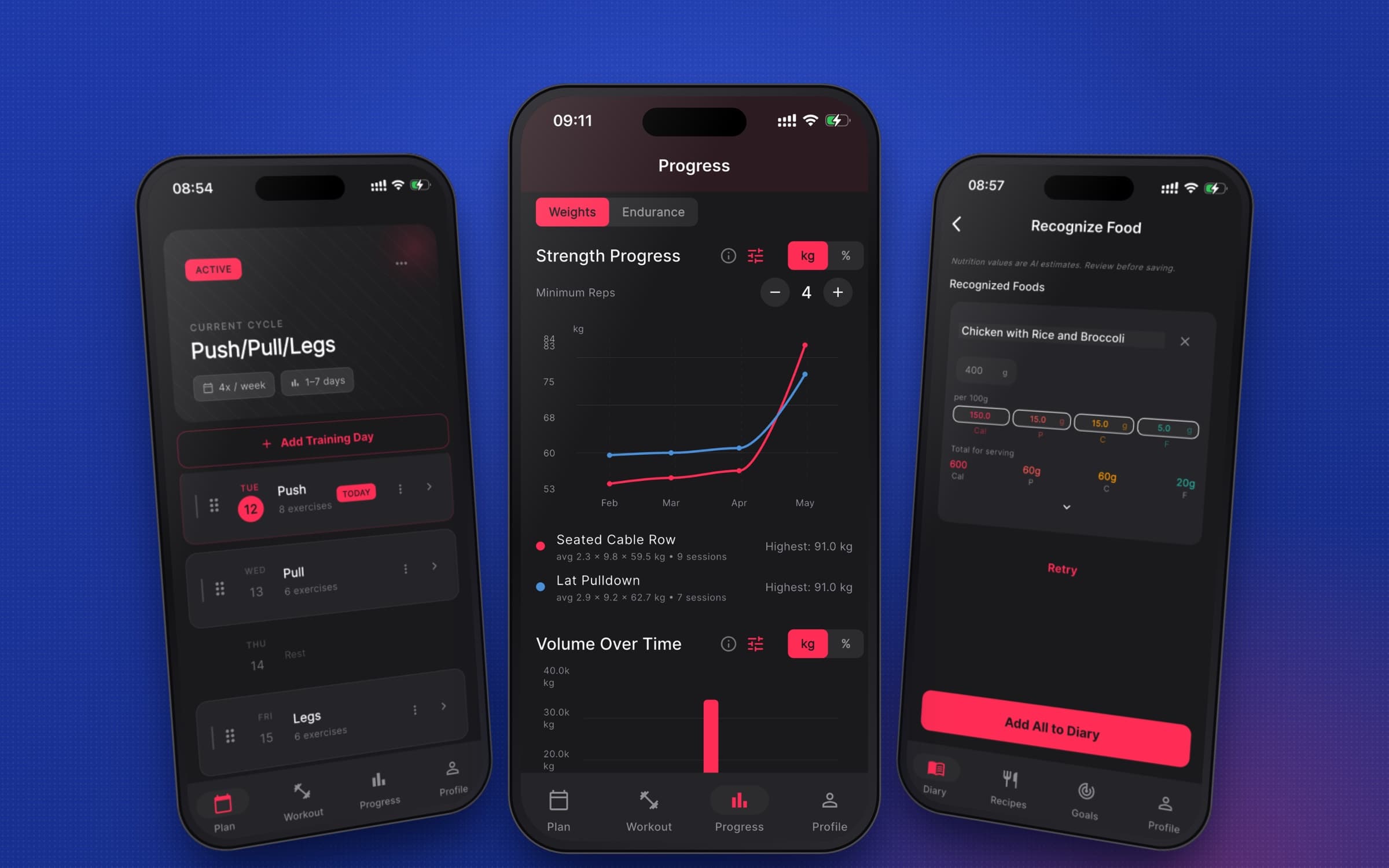 Train&Track: workout plan, progress and AI food scan